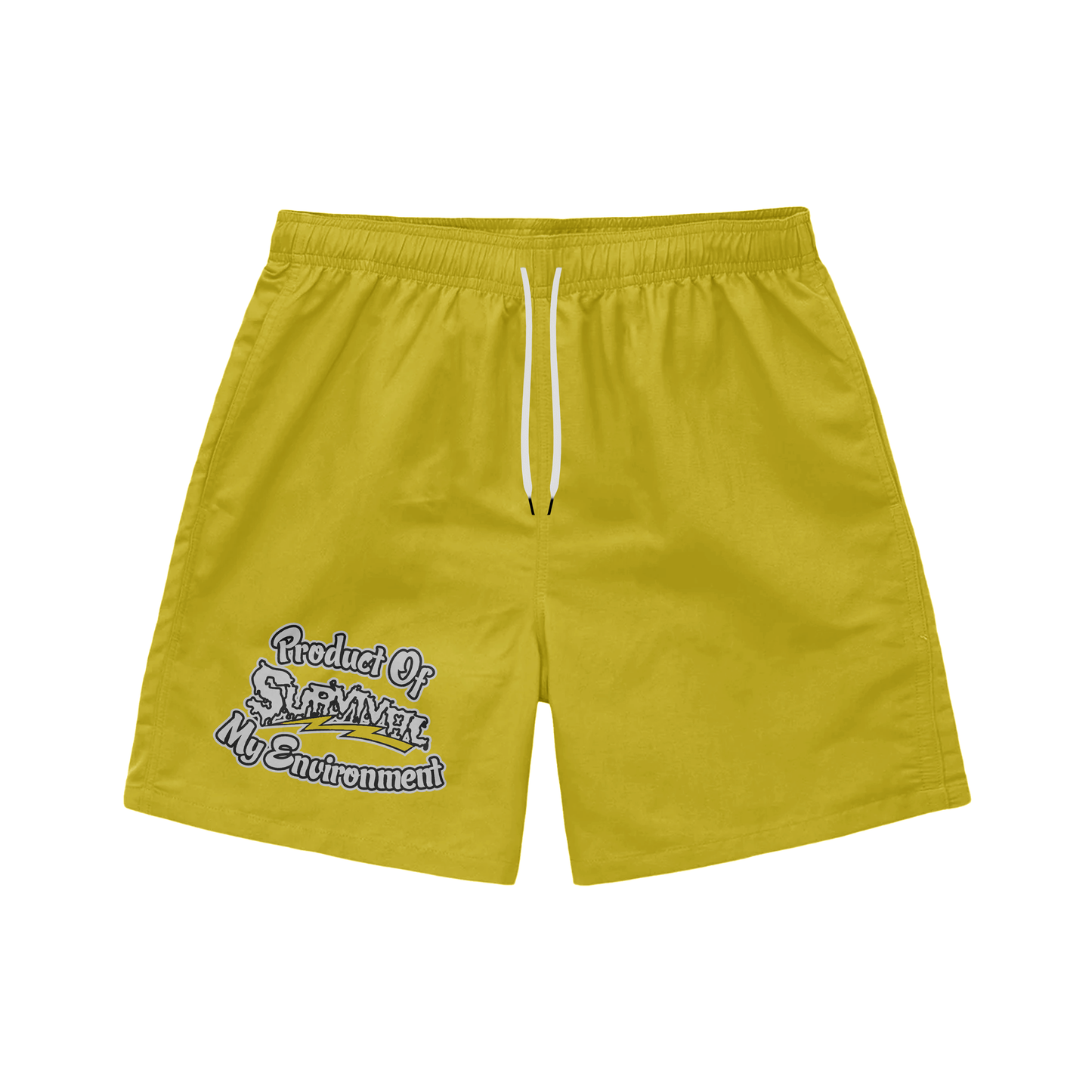 Yellow Powered By God Track Jacket & Shorts