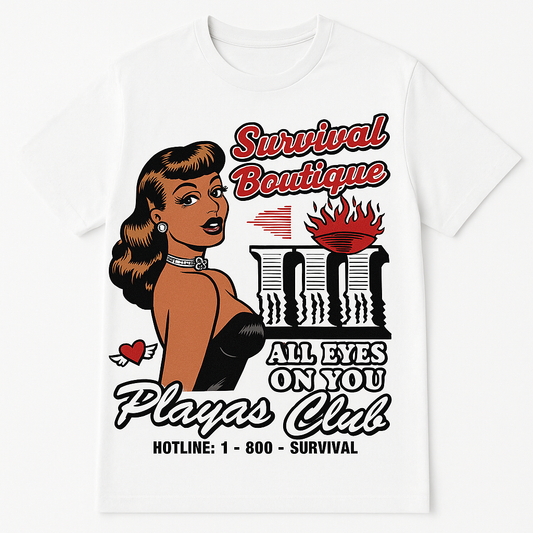 SRVVL Playas Club White Tee